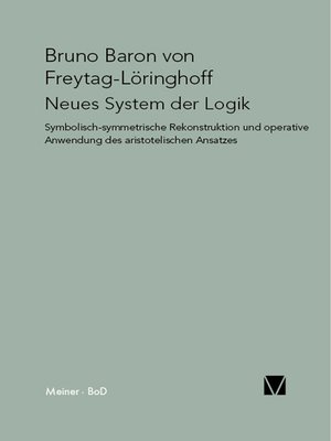 cover image of Neues System der Logik